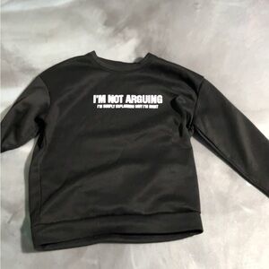 Size medium sarcastic hoodie